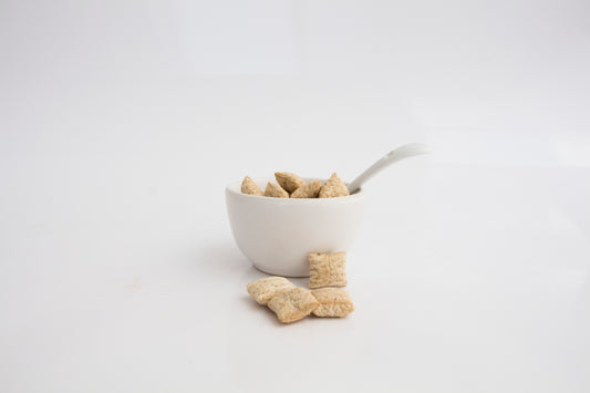 Cubitos con avena rellenas de chocolate semiamargo 95-100gr