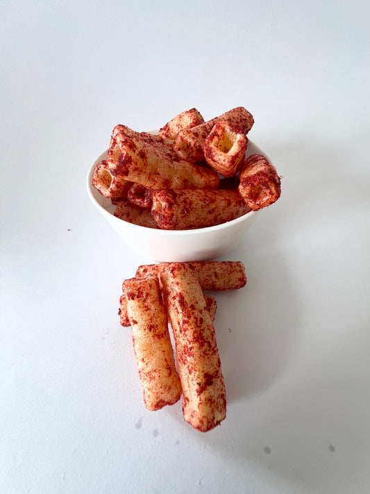 100gr Tubitos de maiz, amaranto y quinoa. Horneados. Con Chile