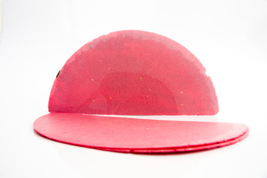 Obleas de amaranto sabor Fresa, 10 pzas sencillas. Sin Relleno