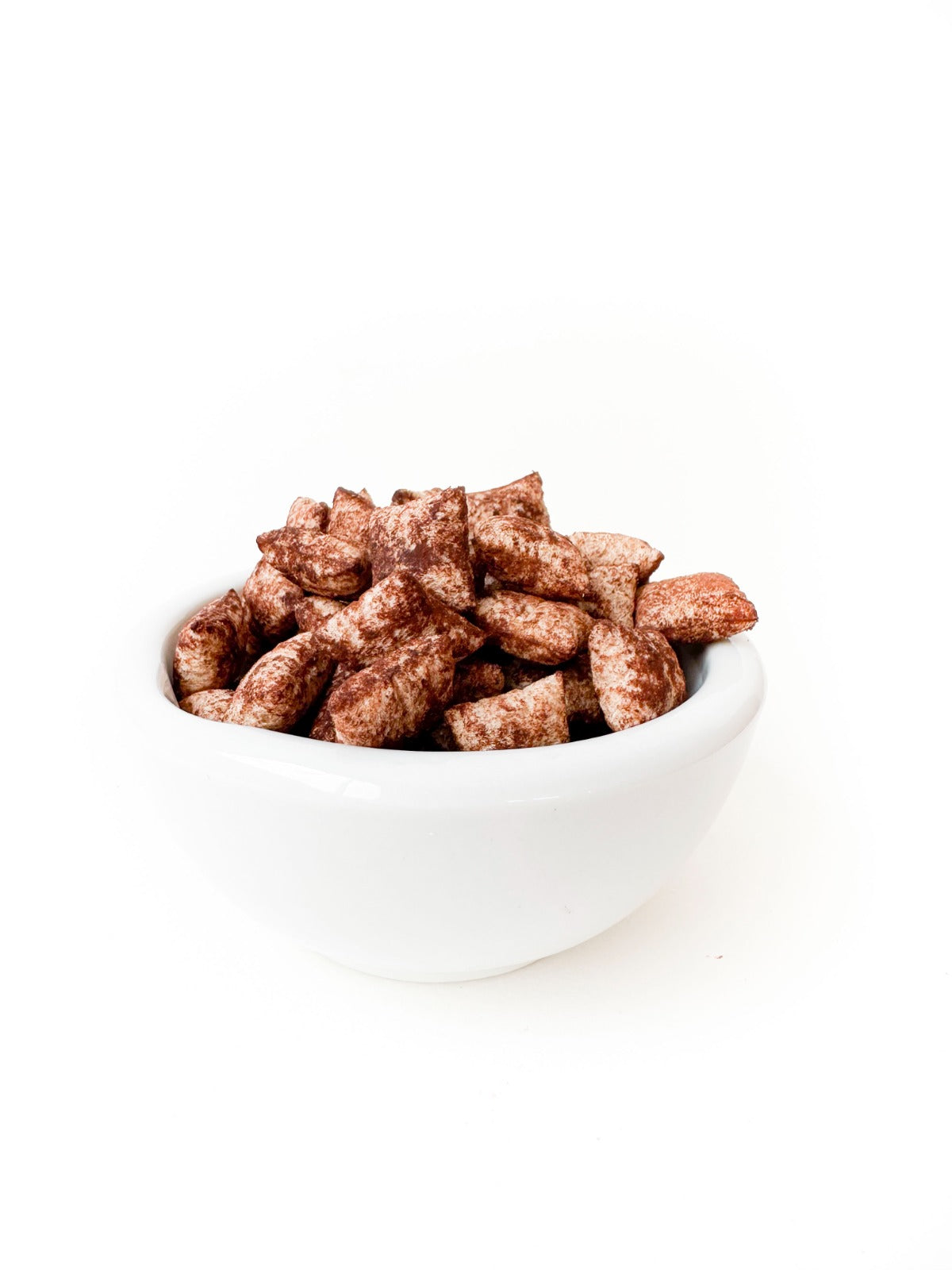500gr de Cubitos con avena rellenas de chocolate semiamargo espolvoreadas con cocoa