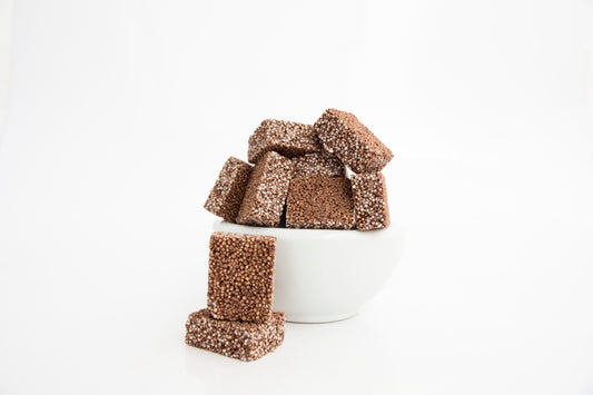 1 kg de Cubos de amaranto con chocolate semiamargo con piloncillo