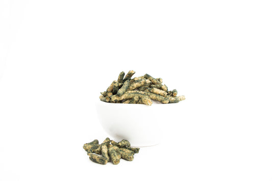 1 kg de churritos de amaranto, chia y linaza. Espirulina, horneados