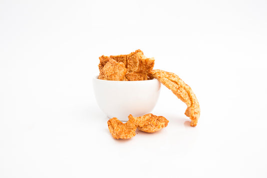 1 kg de Chicharrones de soya mexicana con chile, horneados