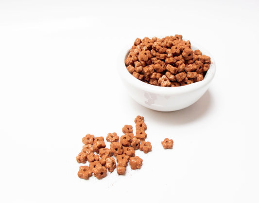500gr de cereal de florecitas de avena con cocoa.