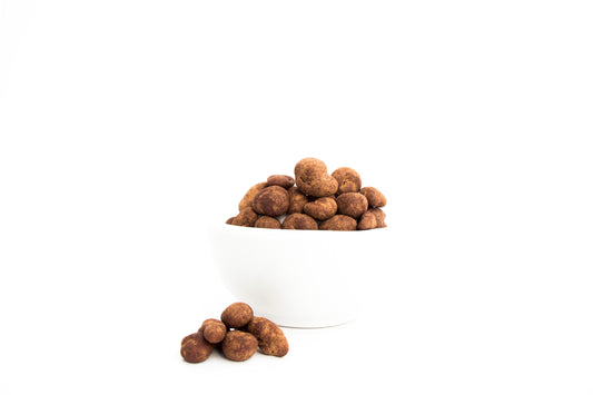 1 kg de almendras cocoa sin azúcar y canela.